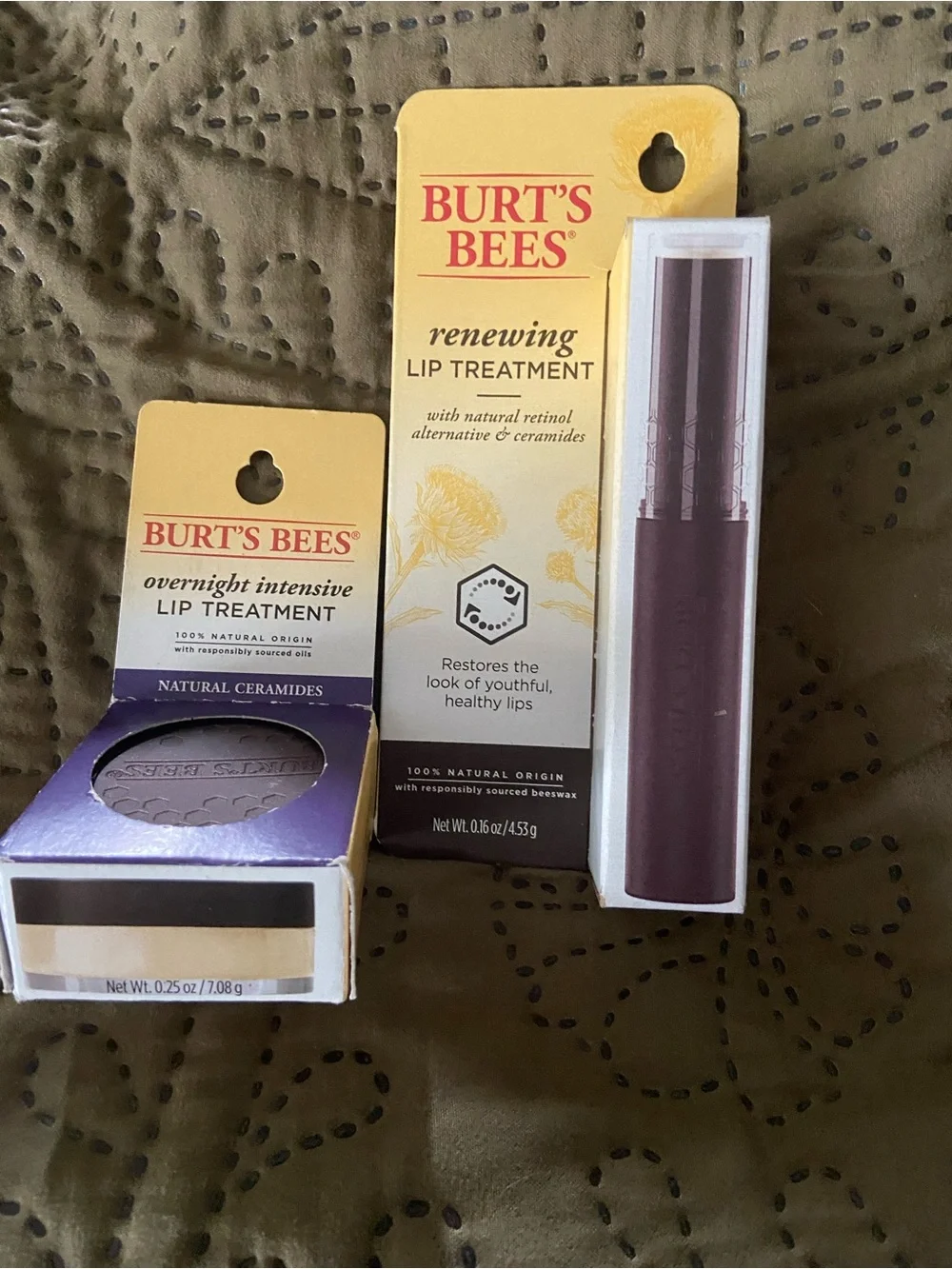 Burt's Bees Renewing Lip Treatment & Overnight Intensive Lip Treatment